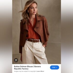 Banana Republic Faux Suede Jacket